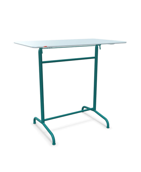 Schaffner Rigi Table haute rabattable 120x70cm h:110cm Bleu Pastel 51 Bleu Kali 56 