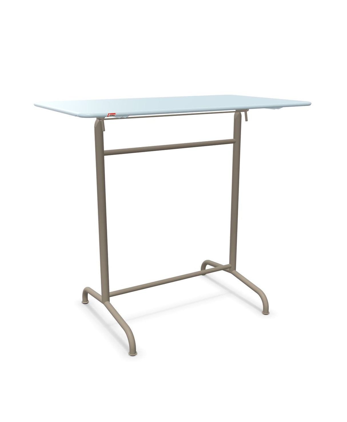 Schaffner Rigi Table haute rabattable 120x70cm h:110cm Bleu Pastel 51 Champagne 85 