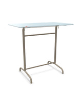 Schaffner Rigi Table haute rabattable 120x70cm h:110cm Bleu Pastel 51 Champagne 85 