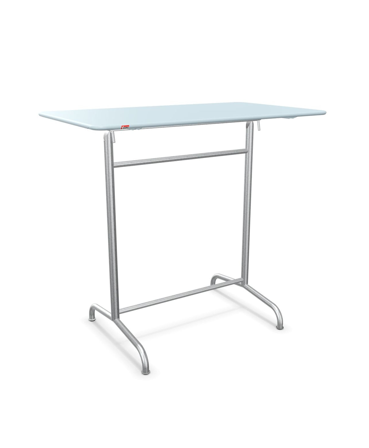 Schaffner Rigi Table haute rabattable 120x70cm h:110cm Bleu Pastel 51 Galvanisé à chaud 02 
