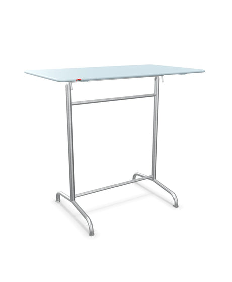 Schaffner Rigi Table haute rabattable 120x70cm h:110cm Bleu Pastel 51 Galvanisé à chaud 02 