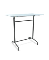 Schaffner Rigi Table haute rabattable 120x70cm h:110cm Bleu Pastel 51 Graphite 73 