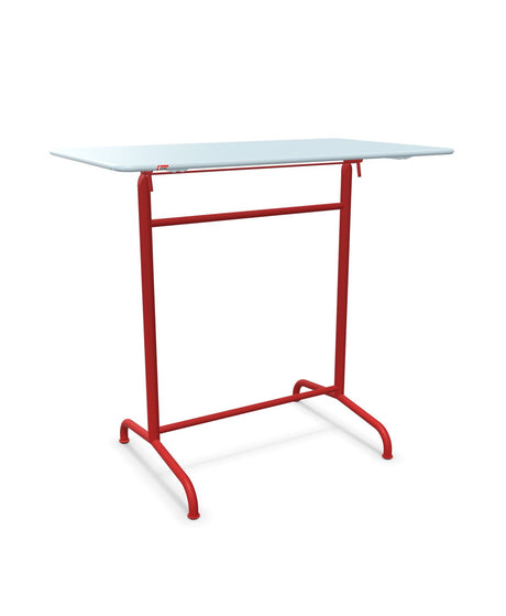 Schaffner Rigi Table haute rabattable 120x70cm h:110cm Bleu Pastel 51 Rouge 30 