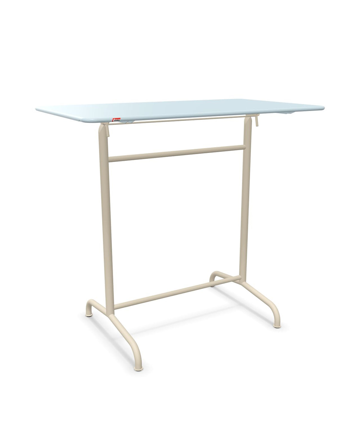 Schaffner Rigi Table haute rabattable 120x70cm h:110cm Bleu Pastel 51 Sable Pastel 15 