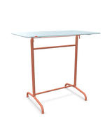 Schaffner Rigi Table haute rabattable 120x70cm h:110cm Bleu Pastel 51 Terracotta 84 