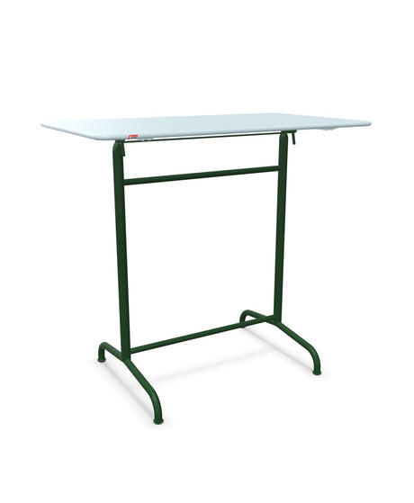 Schaffner Rigi Table haute rabattable 120x70cm h:110cm Bleu Pastel 51 Vert Sapin 66 