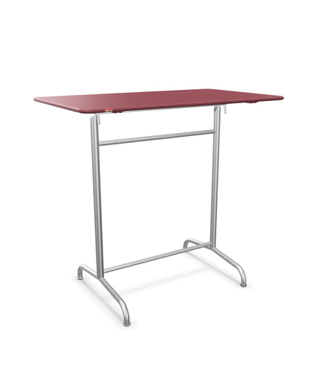 Schaffner Rigi Table haute rabattable 120x70cm h:110cm Bordeaux 38 Galvanisé à chaud 02 