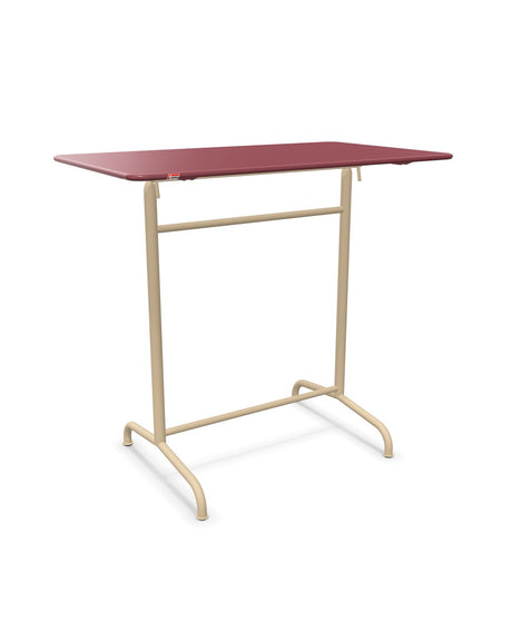 Schaffner Rigi Table haute rabattable 120x70cm h:110cm Bordeaux 38 Marron Pastel 83 