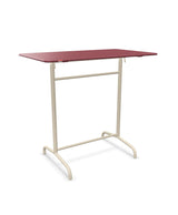 Schaffner Rigi Table haute rabattable 120x70cm h:110cm Bordeaux 38 Sable Pastel 15 