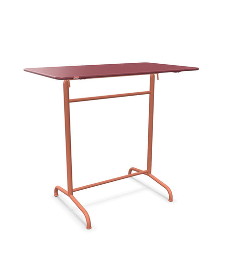 Schaffner Rigi Table haute rabattable 120x70cm h:110cm Bordeaux 38 Terracotta 84 