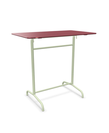Schaffner Rigi Table haute rabattable 120x70cm h:110cm Bordeaux 38 Vert Pastel 64 