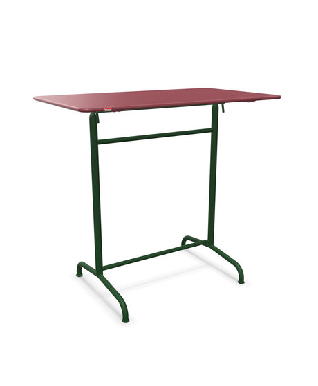 Schaffner Rigi Table haute rabattable 120x70cm h:110cm Bordeaux 38 Vert Sapin 66 