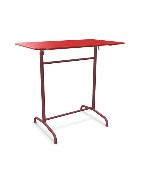 Schaffner Rigi Table haute rabattable 120x70cm h:110cm Rouge 30 Bordeaux 38 