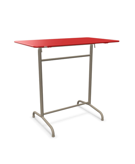 Schaffner Rigi Table haute rabattable 120x70cm h:110cm Rouge 30 Champagne 85 