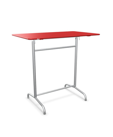 Schaffner Rigi Table haute rabattable 120x70cm h:110cm Rouge 30 Galvanisé à chaud 02 