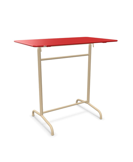Schaffner Rigi Table haute rabattable 120x70cm h:110cm Rouge 30 Marron Pastel 83 
