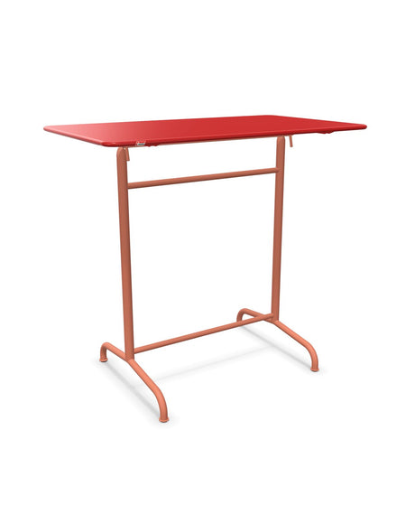 Schaffner Rigi Table haute rabattable 120x70cm h:110cm Rouge 30 Terracotta 84 