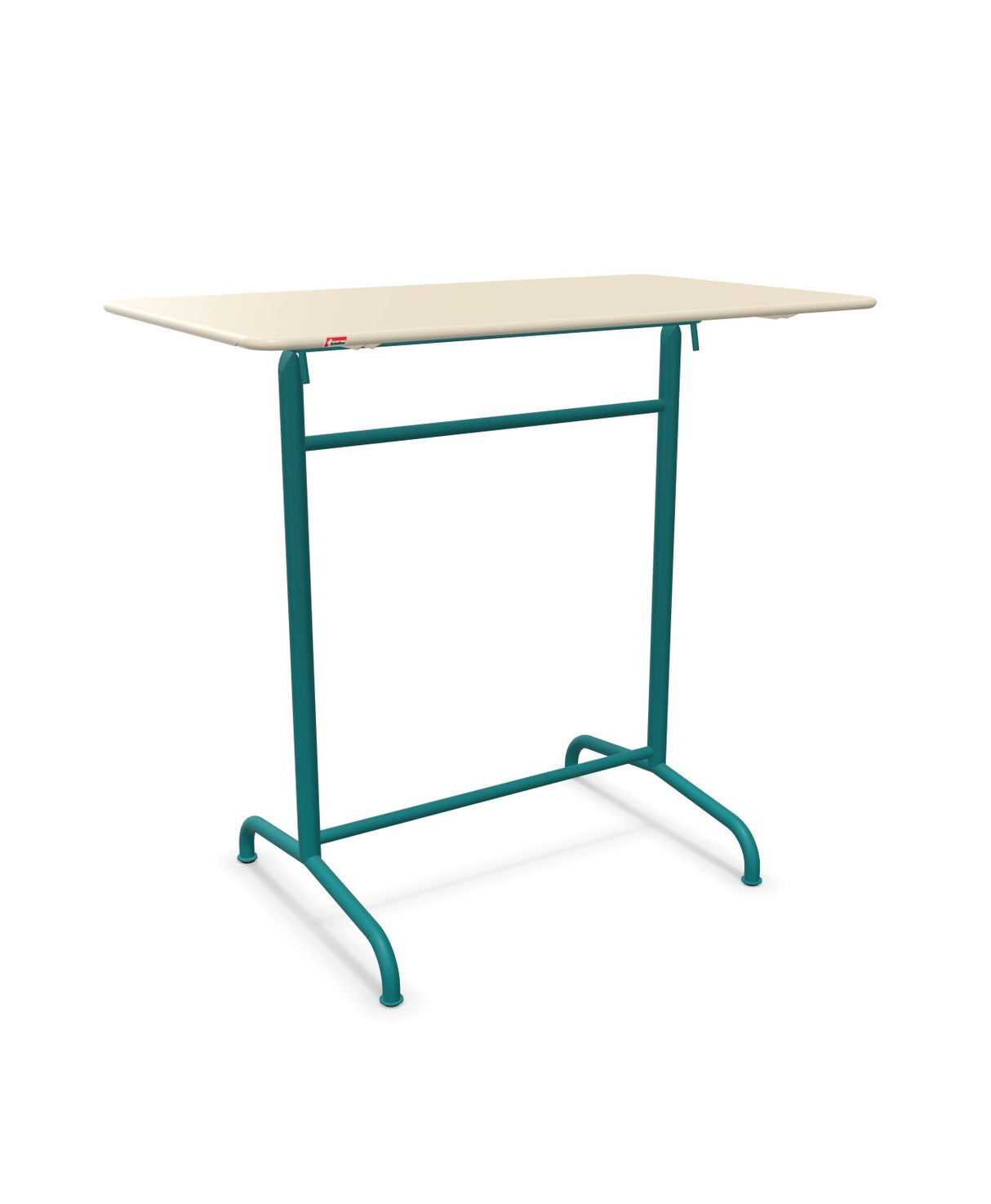 Schaffner Rigi Table haute rabattable 120x70cm h:110cm Sable Pastel 15 Bleu Kali 56 