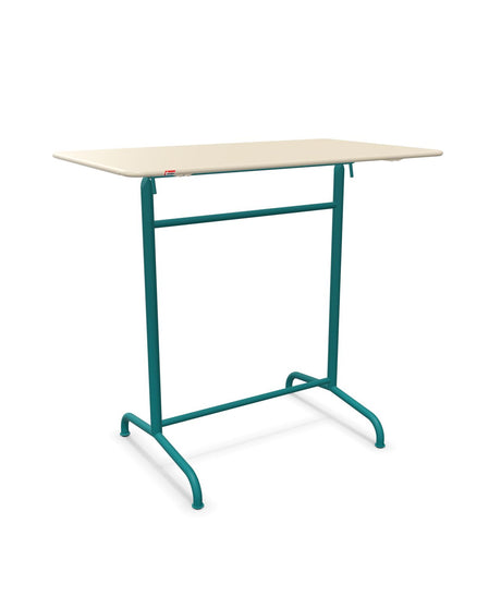 Schaffner Rigi Table haute rabattable 120x70cm h:110cm Sable Pastel 15 Bleu Kali 56 