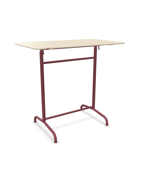 Schaffner Rigi Table haute rabattable 120x70cm h:110cm Sable Pastel 15 Bordeaux 38 