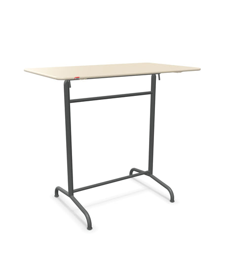 Schaffner Rigi Table haute rabattable 120x70cm h:110cm Sable Pastel 15 Graphite 73 