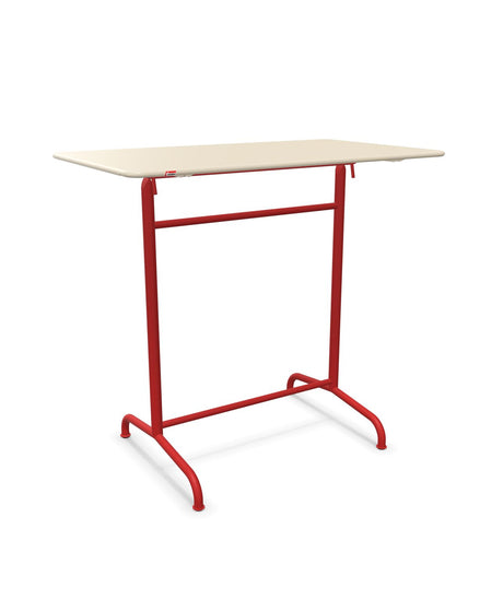 Schaffner Rigi Table haute rabattable 120x70cm h:110cm Sable Pastel 15 Rouge 30 
