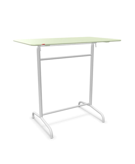 Schaffner Rigi Table haute rabattable 120x70cm h:110cm Vert Pastel 64 Blanc 90 