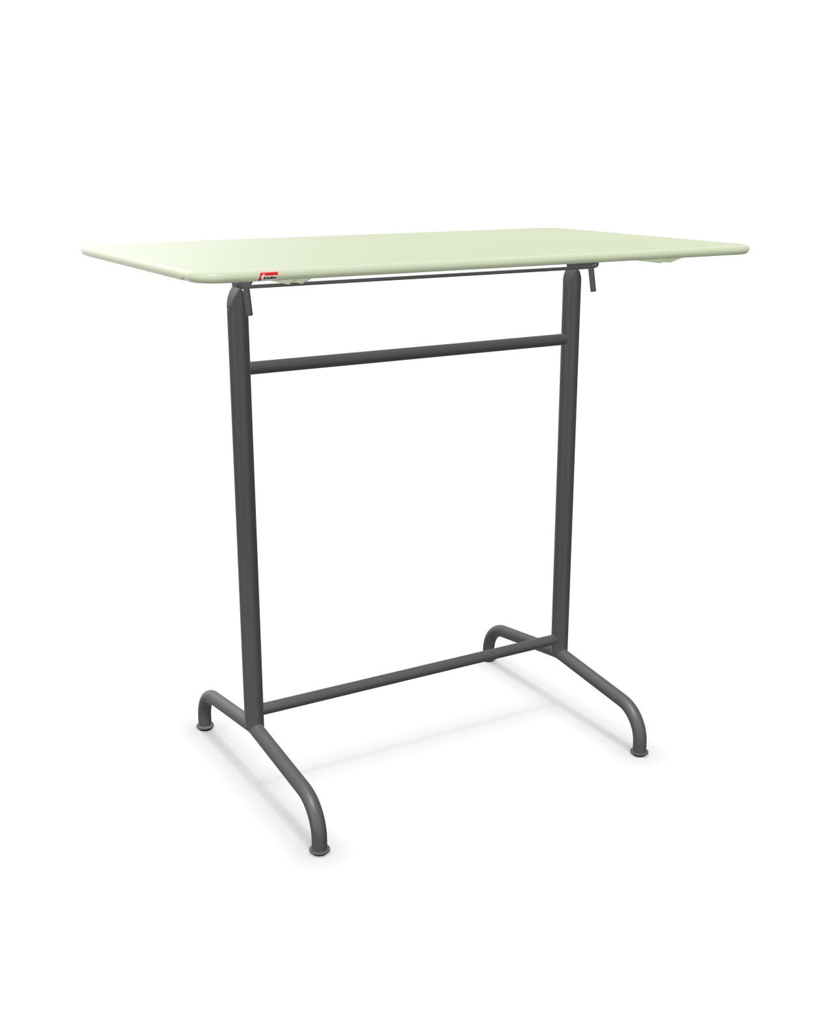 Schaffner Rigi Table haute rabattable 120x70cm h:110cm Vert Pastel 64 Graphite 73 