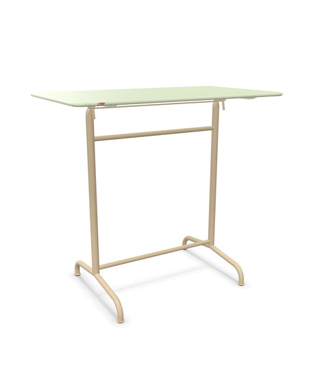 Schaffner Rigi Table haute rabattable 120x70cm h:110cm Vert Pastel 64 Marron Pastel 83 