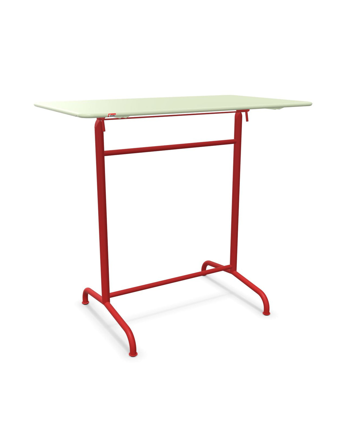 Schaffner Rigi Table haute rabattable 120x70cm h:110cm Vert Pastel 64 Rouge 30 