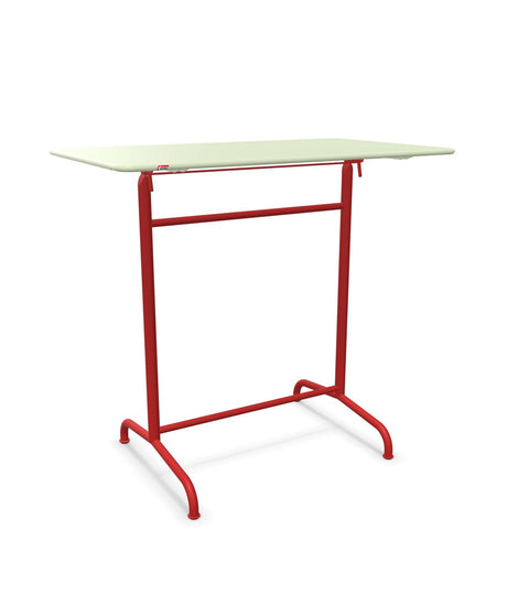 Schaffner Rigi Table haute rabattable 120x70cm h:110cm Vert Pastel 64 Rouge 30 