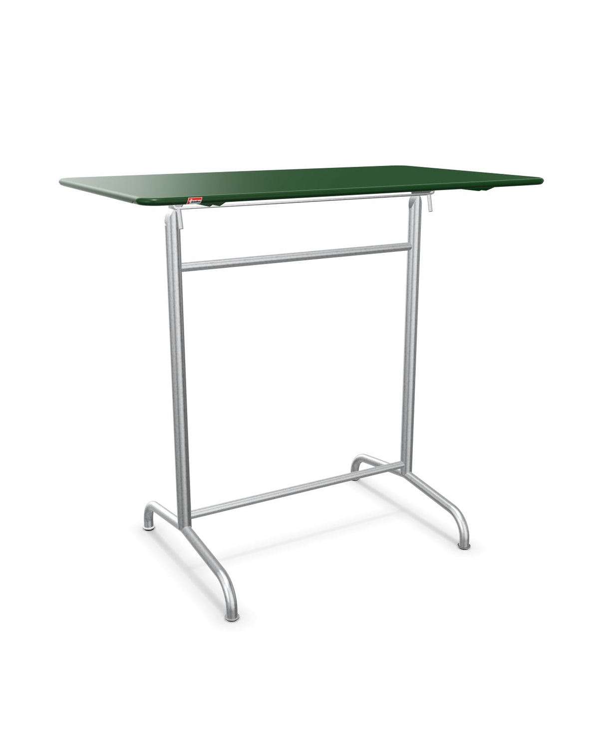 Schaffner Rigi Table haute rabattable 120x70cm h:110cm Vert Sapin 66 Galvanisé à chaud 02 