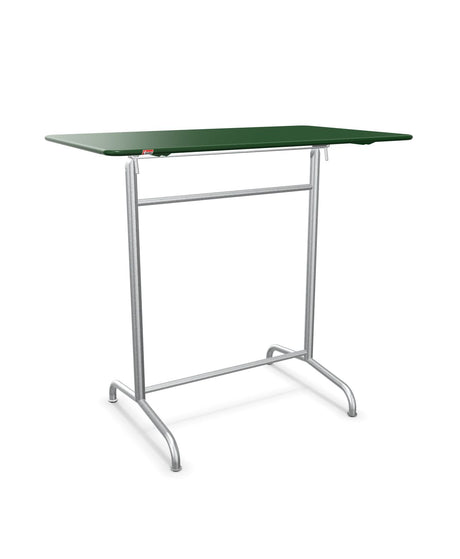 Schaffner Rigi Table haute rabattable 120x70cm h:110cm Vert Sapin 66 Galvanisé à chaud 02 