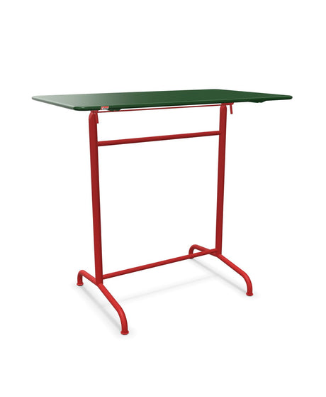 Schaffner Rigi Table haute rabattable 120x70cm h:110cm Vert Sapin 66 Rouge 30 