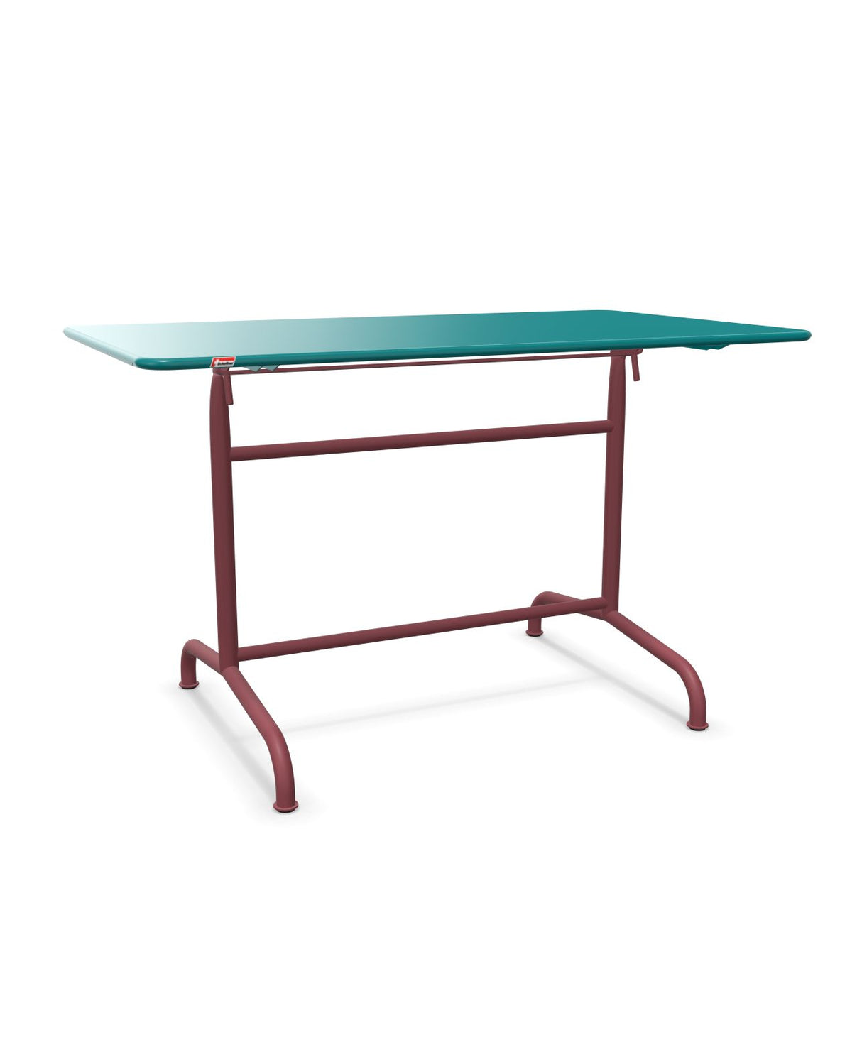 Schaffner Rigi Table repas rabattable 120x70cm Bleu Kali 56 Bordeaux 38 