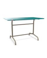 Schaffner Rigi Table repas rabattable 120x70cm Bleu Kali 56 Champagne 85 