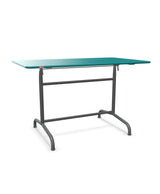 Schaffner Rigi Table repas rabattable 120x70cm Bleu Kali 56 Graphite 73 