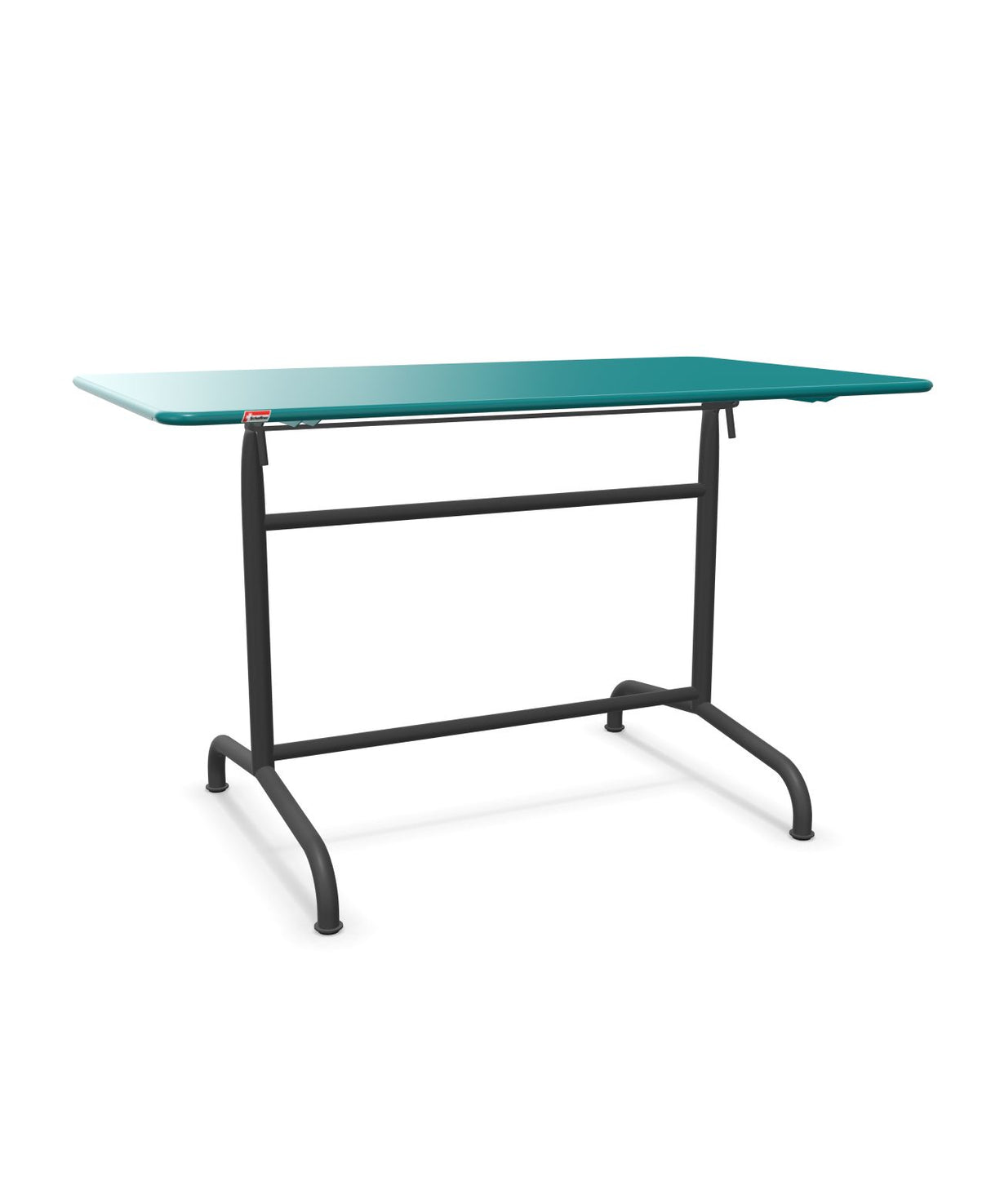 Schaffner Rigi Table repas rabattable 120x70cm Bleu Kali 56 Noir 91 