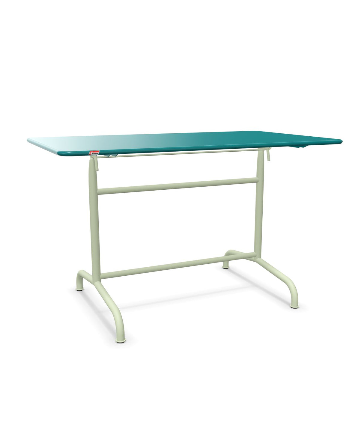 Schaffner Rigi Table repas rabattable 120x70cm Bleu Kali 56 Vert Pastel 64 
