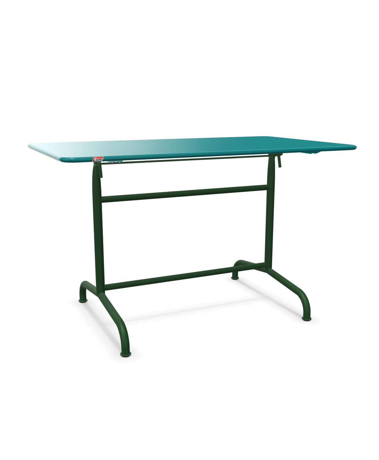 Schaffner Rigi Table repas rabattable 120x70cm Bleu Kali 56 Vert Sapin 66 