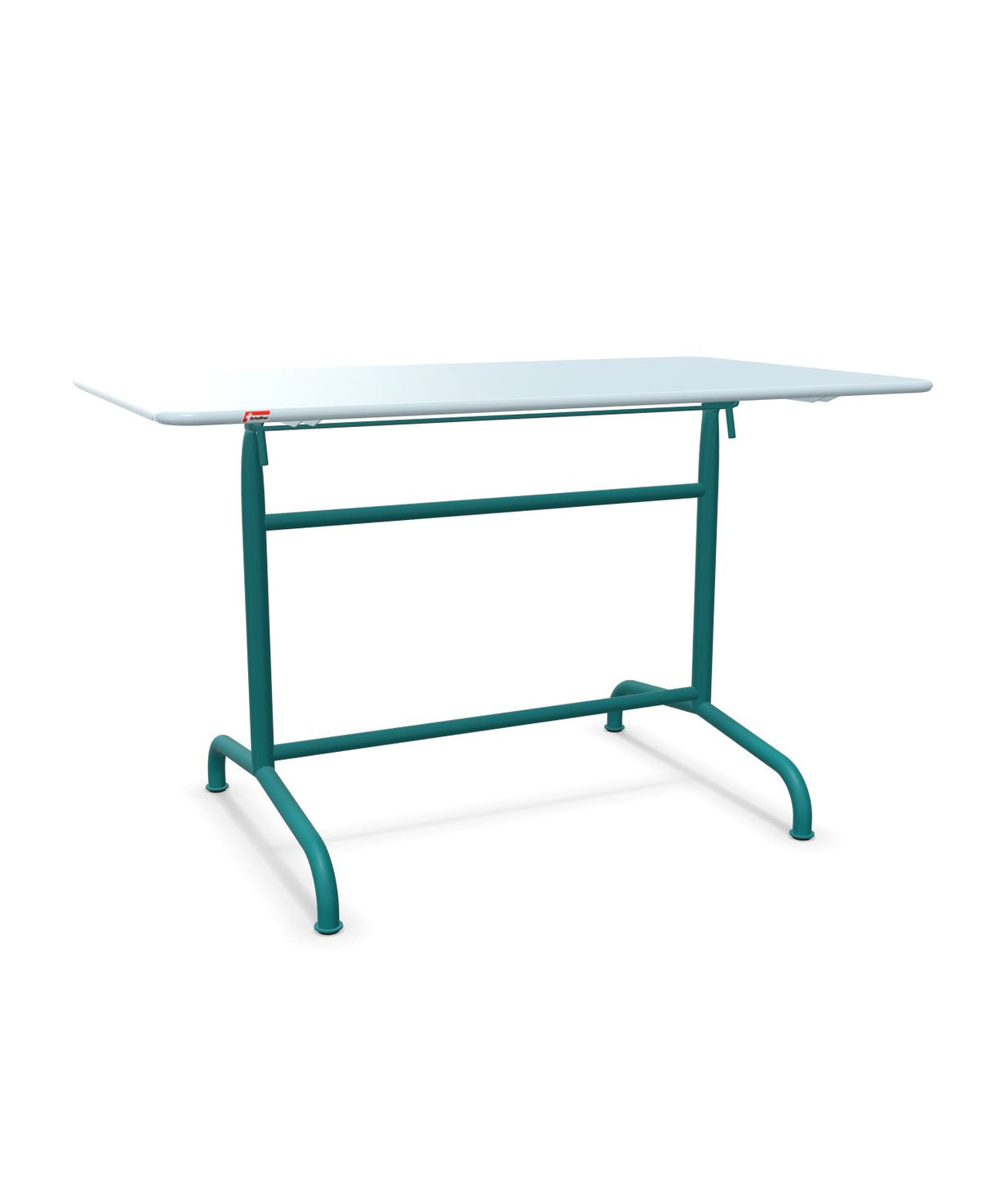 Schaffner Rigi Table repas rabattable 120x70cm Bleu Pastel 51 Bleu Kali 56 