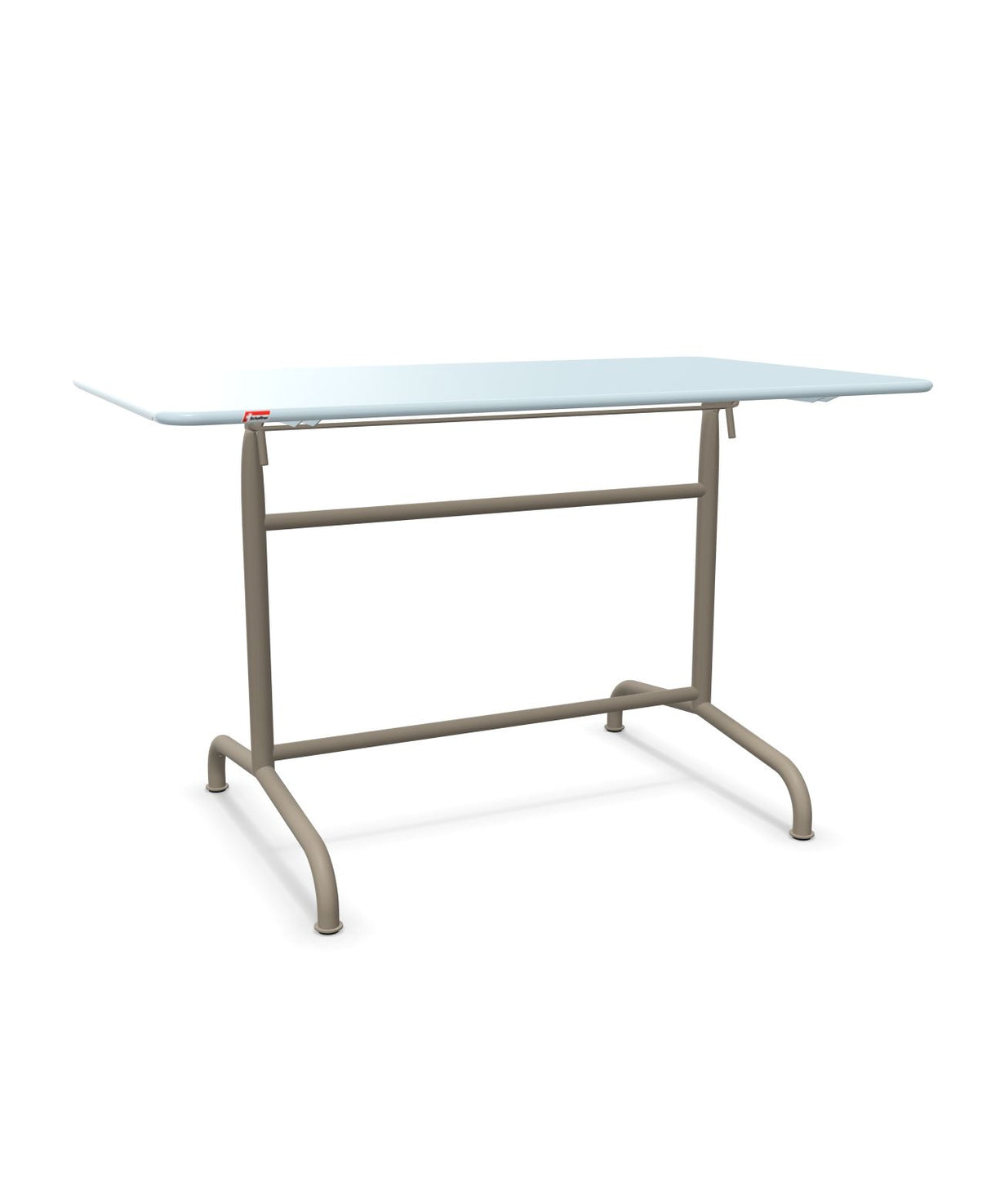 Schaffner Rigi Table repas rabattable 120x70cm Bleu Pastel 51 Champagne 85 