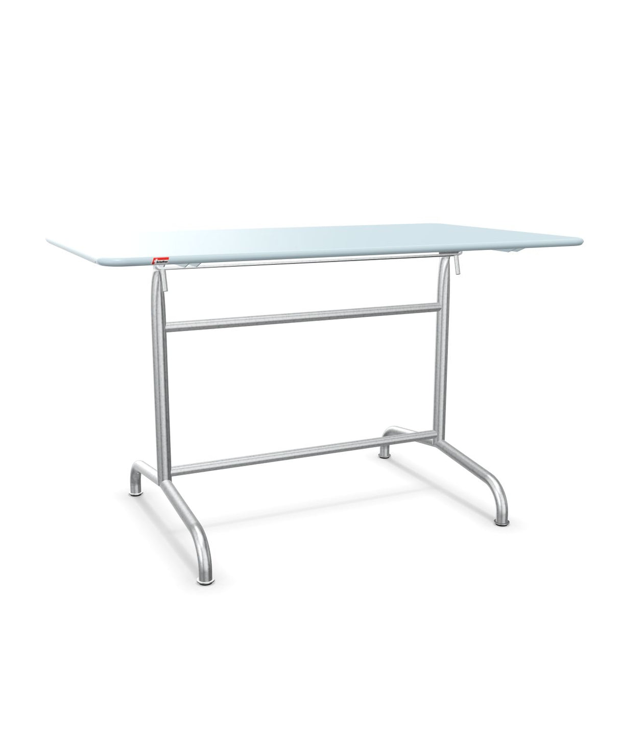 Schaffner Rigi Table repas rabattable 120x70cm Bleu Pastel 51 Galvanisé à chaud 02 