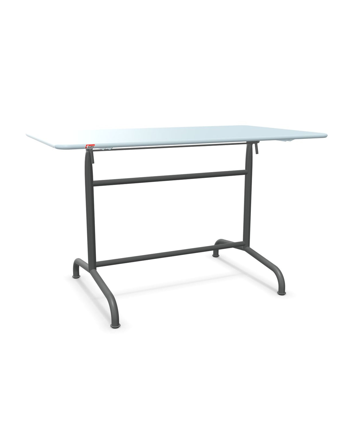 Schaffner Rigi Table repas rabattable 120x70cm Bleu Pastel 51 Graphite 73 