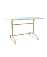 Schaffner Rigi Table repas rabattable 120x70cm Bleu Pastel 51 Marron Pastel 83 