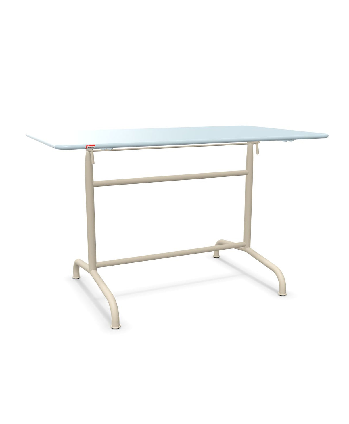 Schaffner Rigi Table repas rabattable 120x70cm Bleu Pastel 51 Sable Pastel 15 