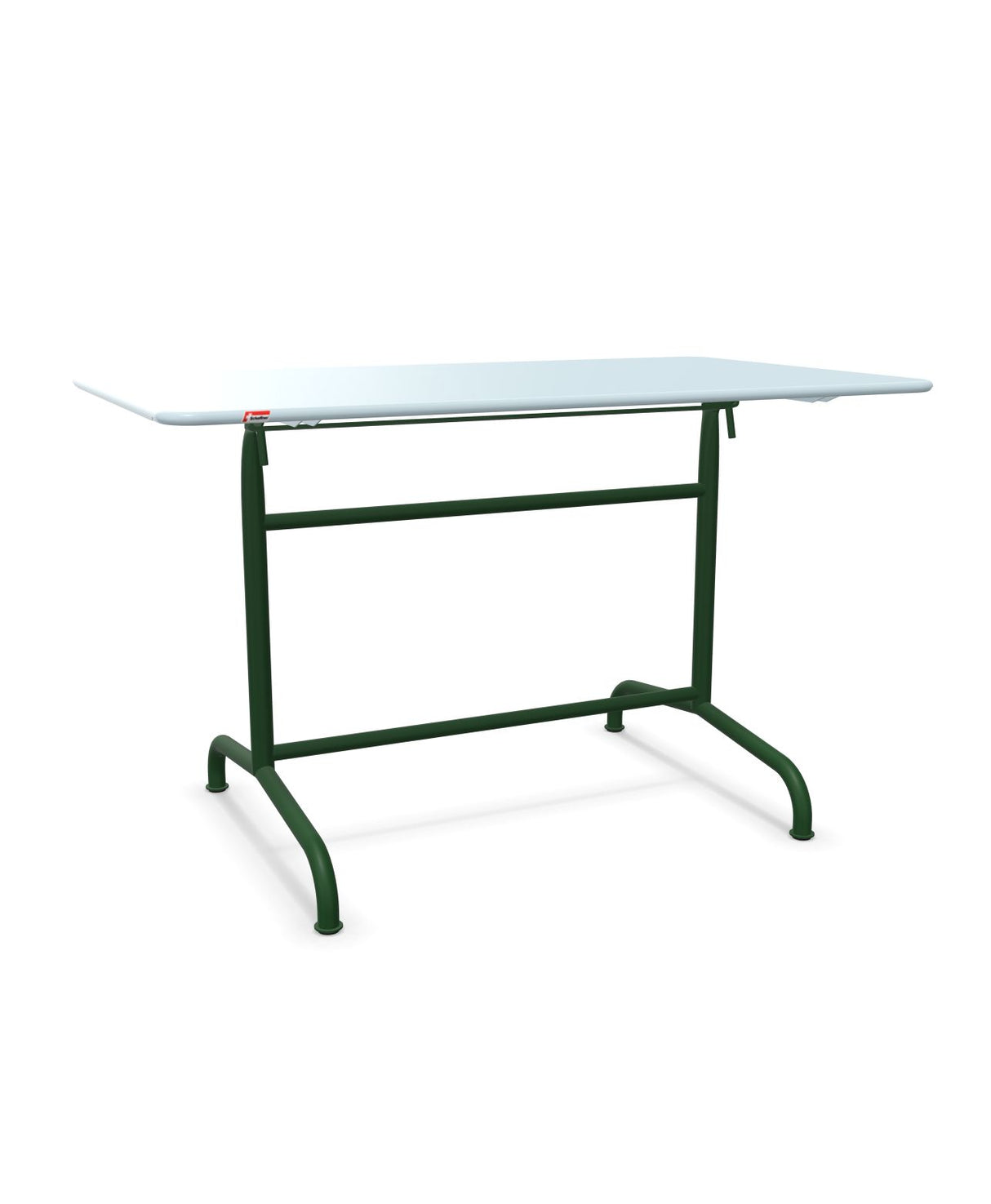 Schaffner Rigi Table repas rabattable 120x70cm Bleu Pastel 51 Vert Sapin 66 
