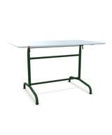 Schaffner Rigi Table repas rabattable 120x70cm Bleu Pastel 51 Vert Sapin 66 