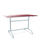 Schaffner Rigi Table repas rabattable 120x70cm Bordeaux 38 Bleu Pastel 51 