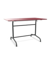 Schaffner Rigi Table repas rabattable 120x70cm Bordeaux 38 Graphite 73 